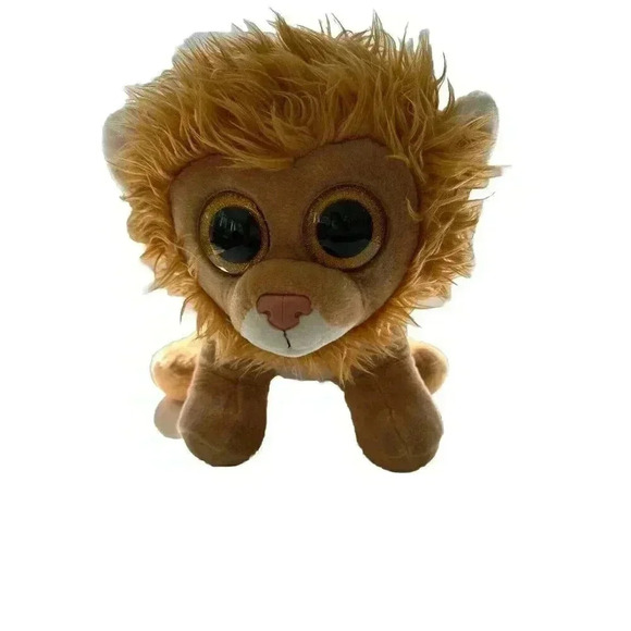 TY Beanie Boo - Louie The Lion (LARGE Size - 16 inch) Rare Collectible Plush - Picture 1 of 9